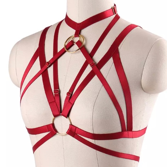 Red Body Harness Belt Adjustable harness  … - Picture 2 of 6